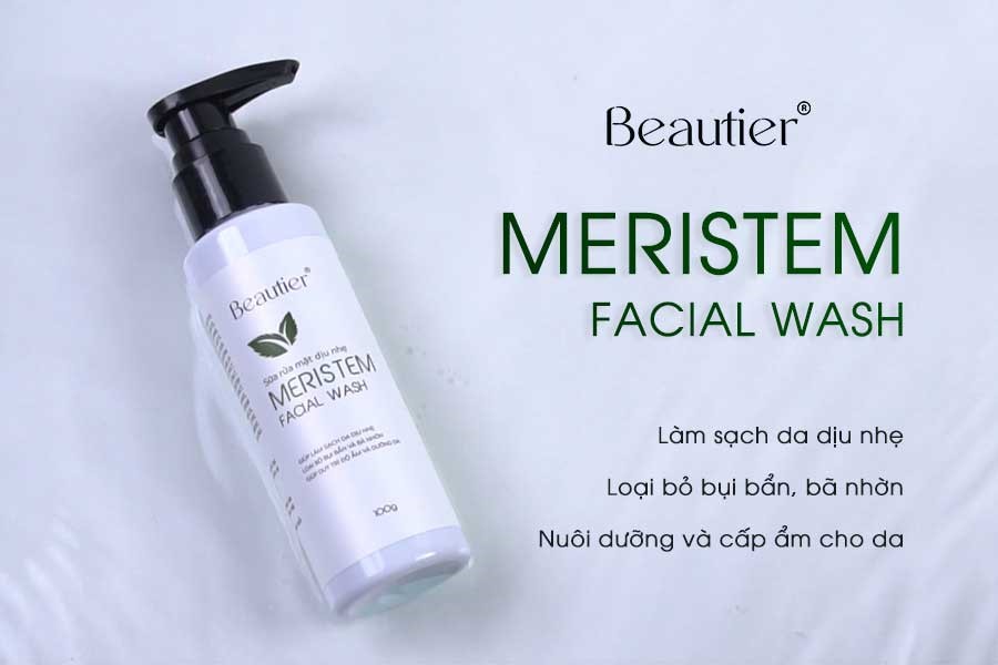 Sữa rửa mặt làm sạch sâu Meristem Facial Wash an toàn, dịu nhẹ cho mọi loại da